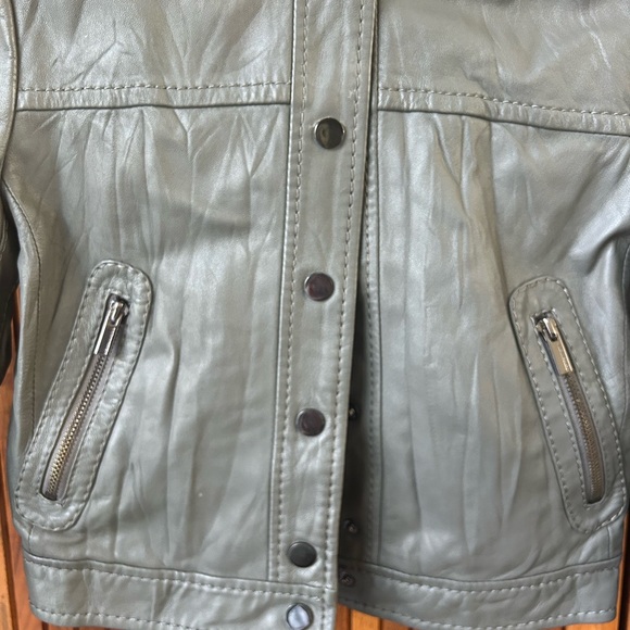 BCBG Leather Crop Jacket - Picture 3 of 6